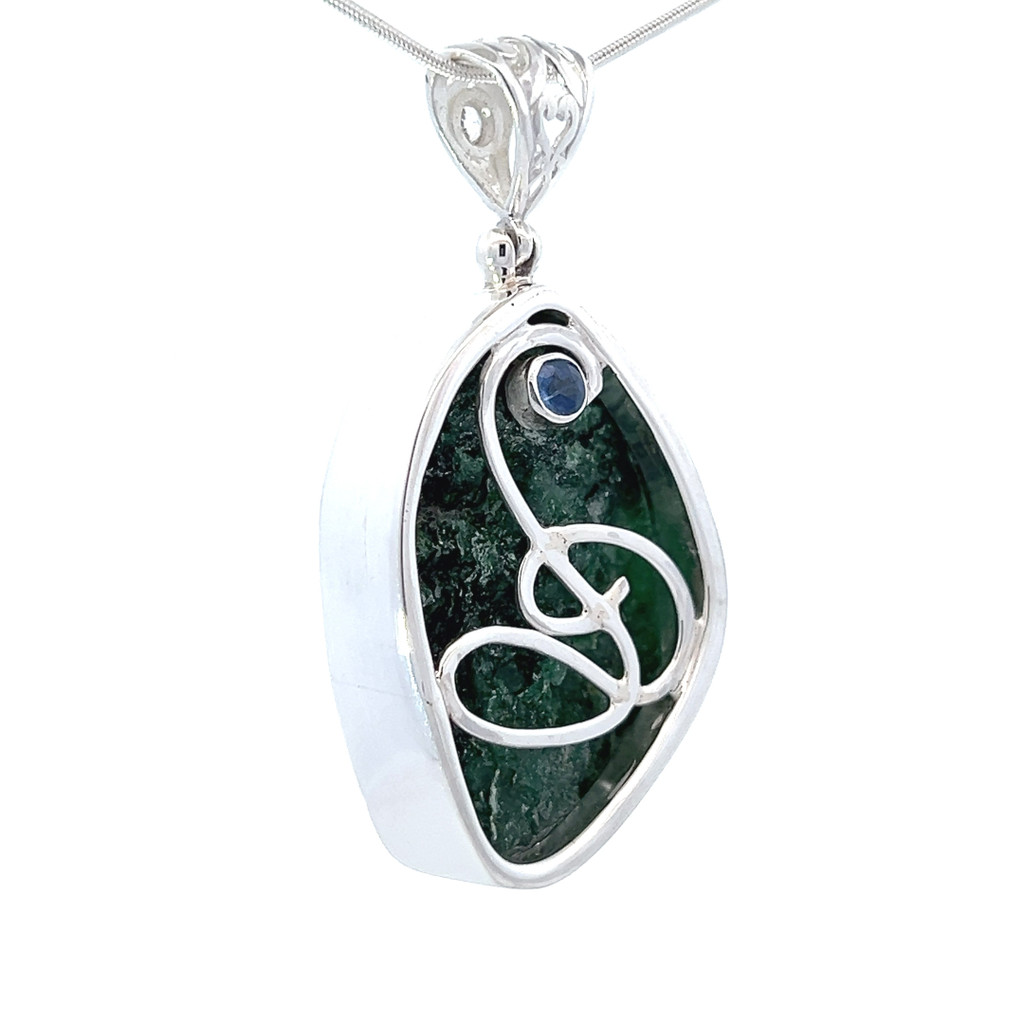 Fuchsite Pendant Necklace (AE1091)