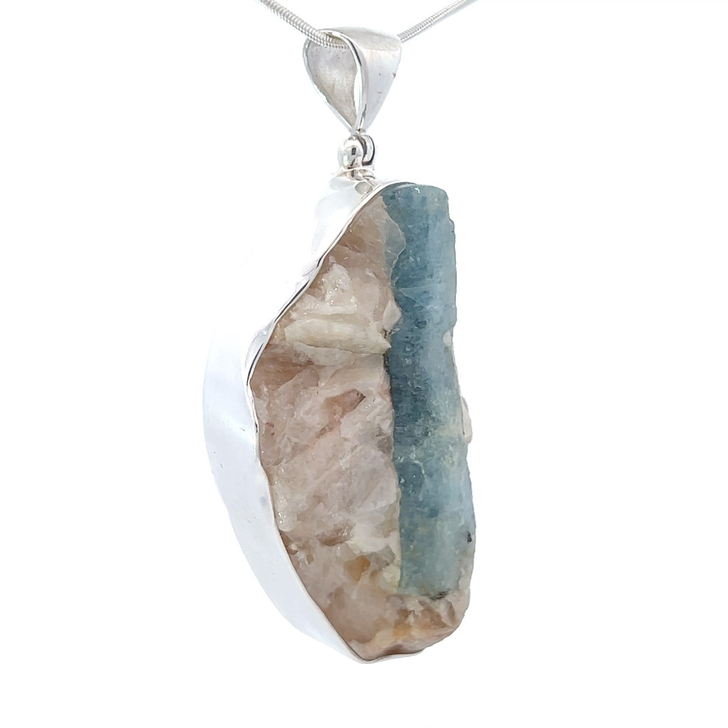 Aquamarine Pendant Necklace (SB3354)