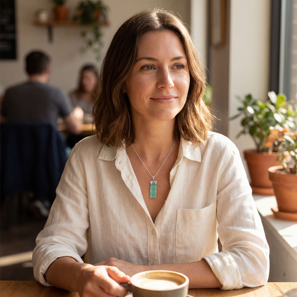 Aquamarine Crystal Pendant (SB1682)