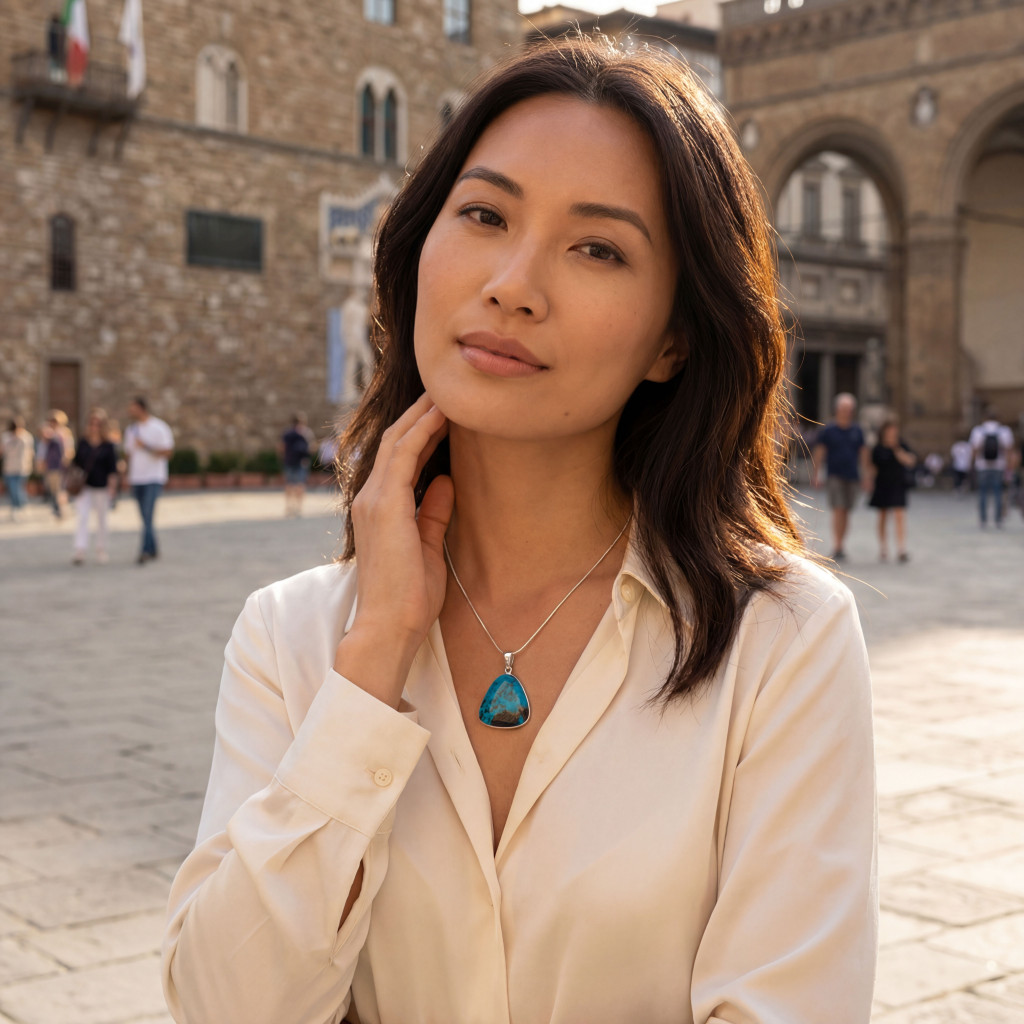 Chilean Blue Opal Pendant (SB3361)