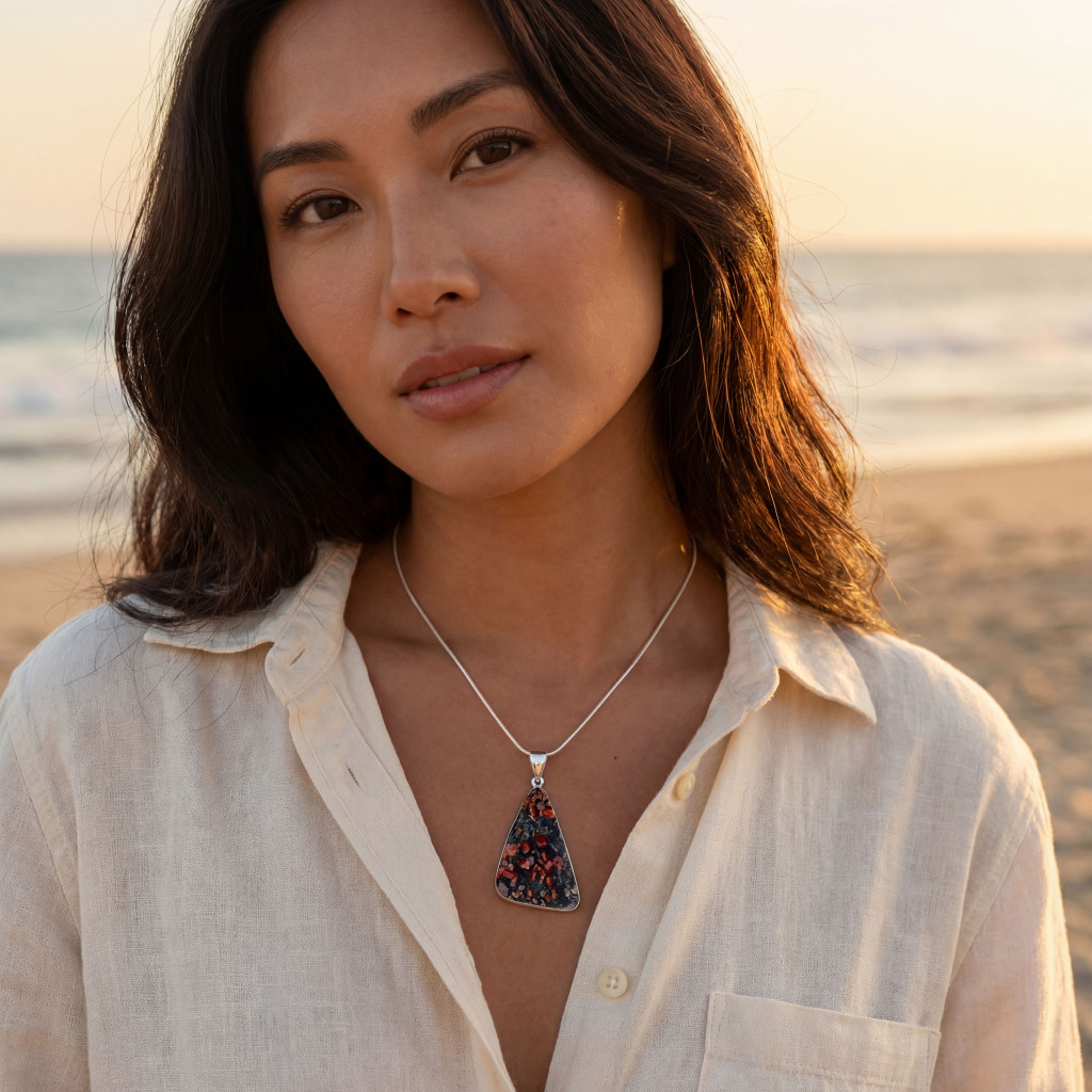 Vanadinite Pendant Necklace (SB3362)