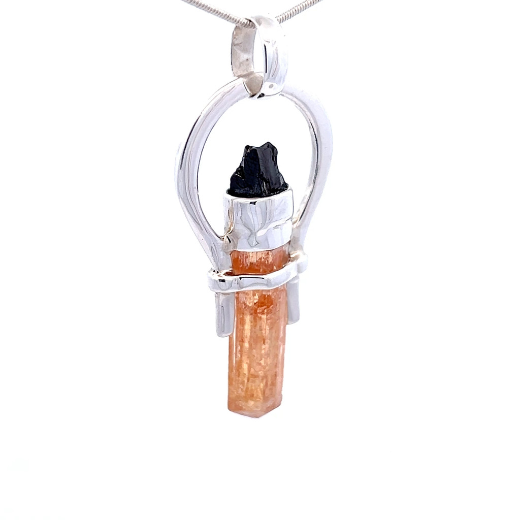 Imperial Topaz Shungite Pendant (SB1668)