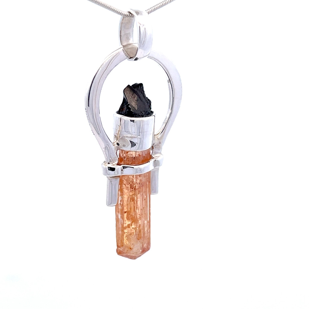 Imperial Topaz Shungite Pendant (SB1668)