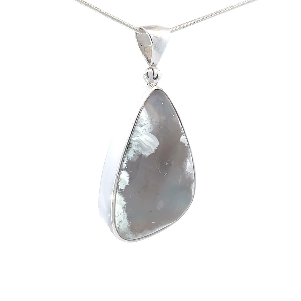 Plume Agate Aura Triplet Pendant (SB3370)