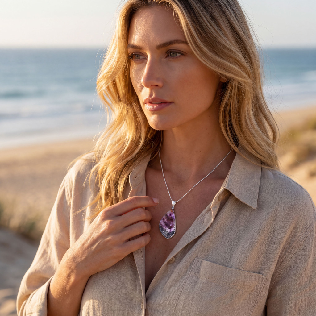 Auralite 23 Crystal Pendant Necklace (SB2724)