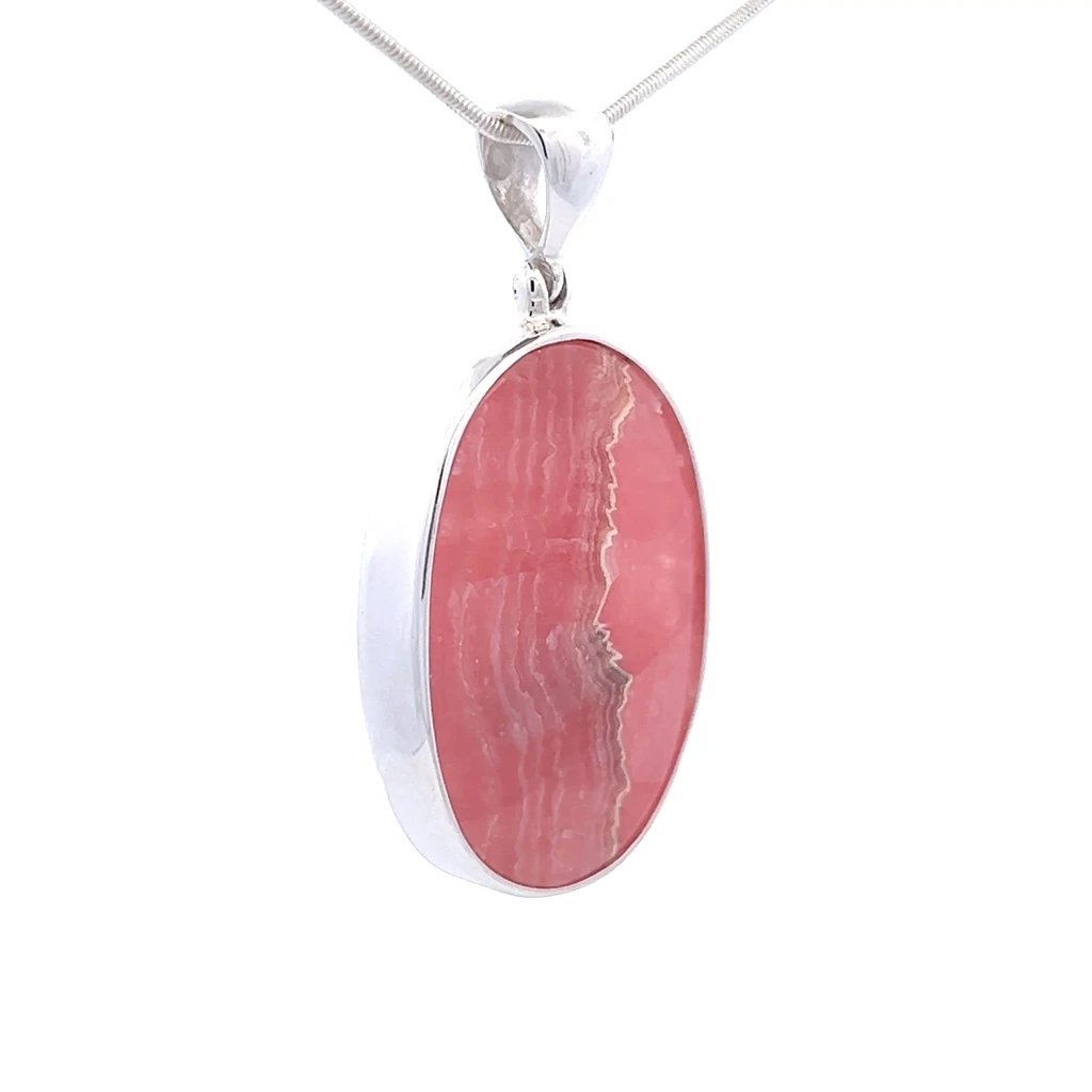 Rhodochrosite Pendant Necklace (FA1025)