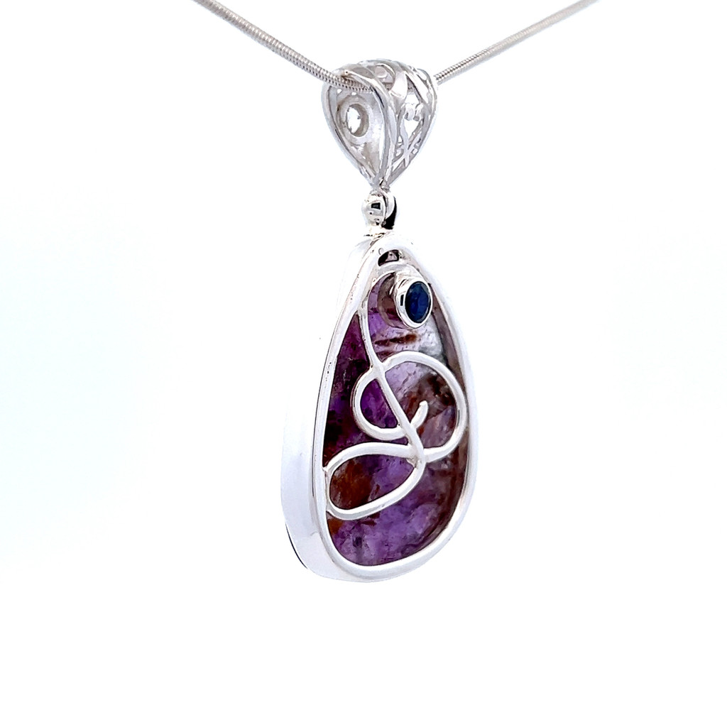 Amethyst Cacoxenite Pendant Necklace