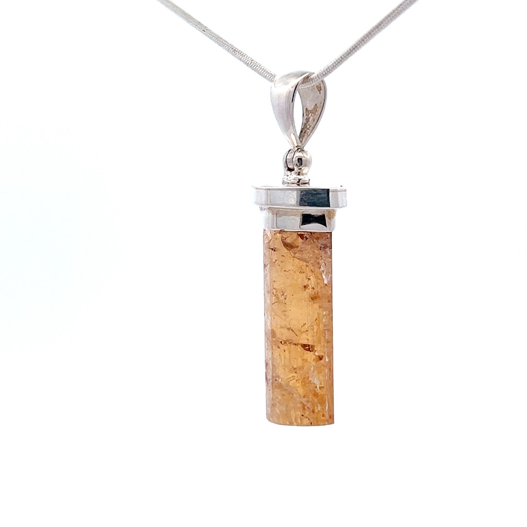 Imperial Topaz Pendant Necklace (M1271)