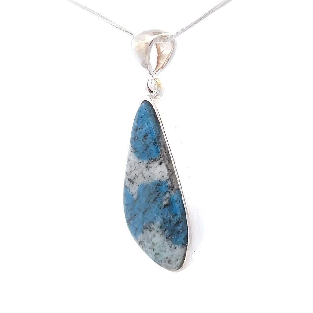 K2 Granite Azurite Pendant Necklace (SB2799)