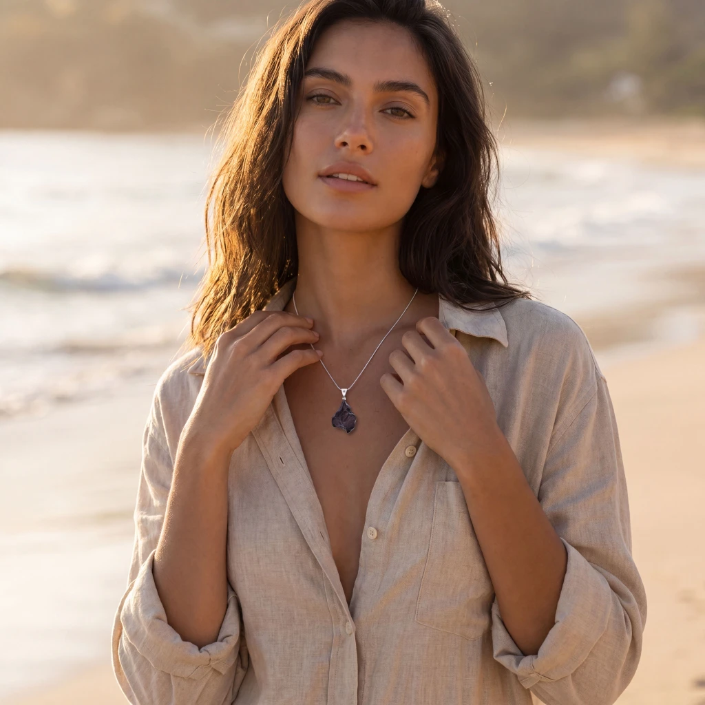 Agoudal Iron Meteorite Pendant (SB2930)