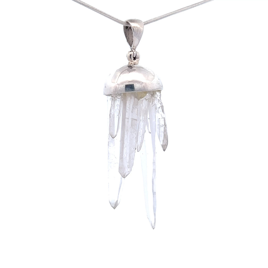 Clear Quartz Crystal Necklace (SB2704)