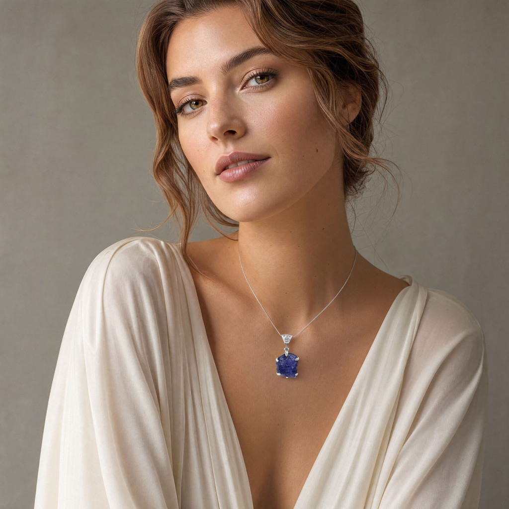 Tanzanite Pendant Necklace (SE1218)