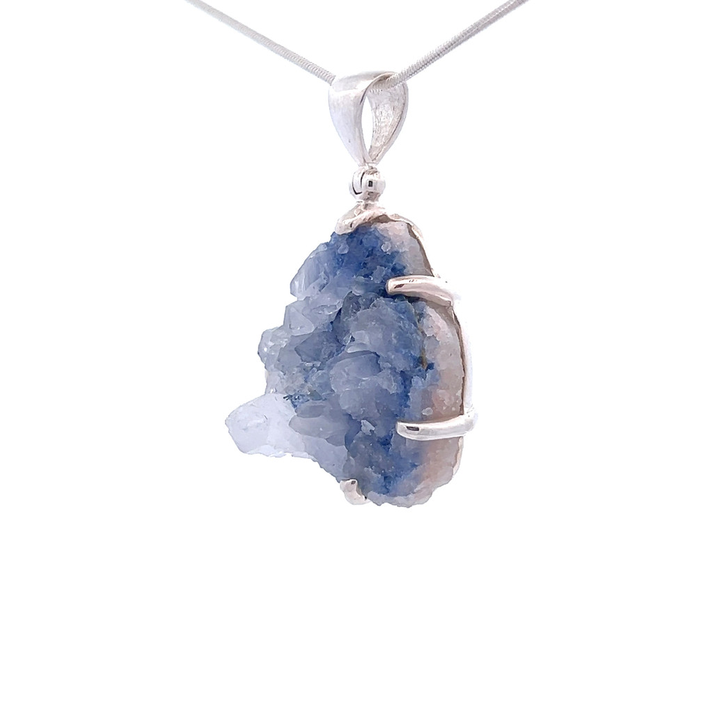 Blue Dumortierite Pendant Necklace (SB1769)