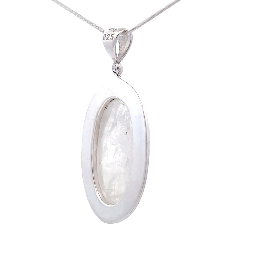 Starred Rainbow Moonstone Necklace