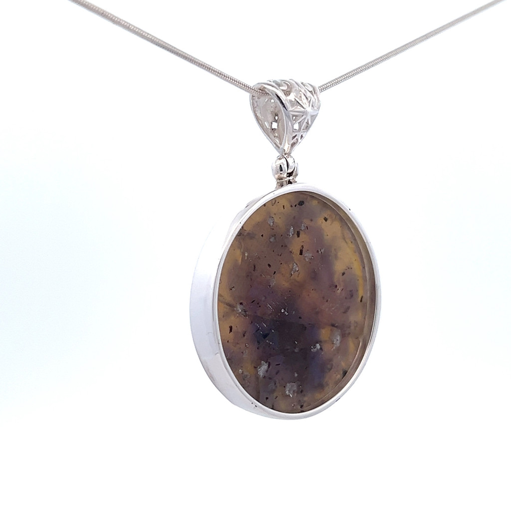 Plume Agate Aura Triplet Pendant (SB3370)