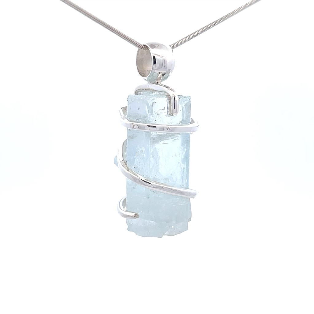 Aquamarine Pendant Necklace (SE1187)