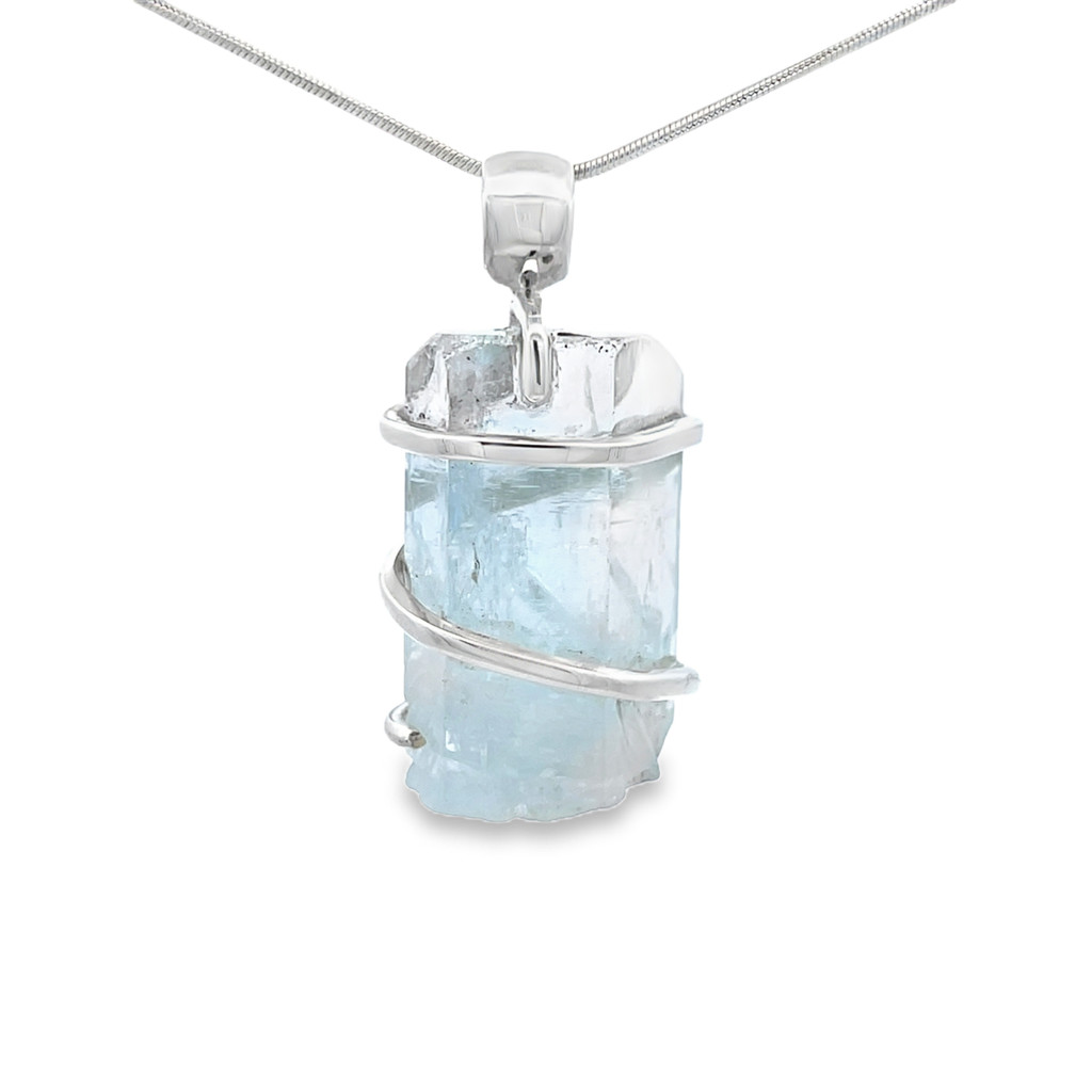 Aquamarine Pendant Necklace (SE1187)