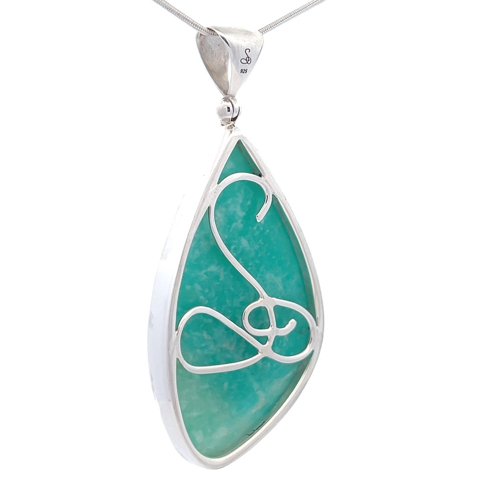 Amazonite Pendant Necklace (FA2104)