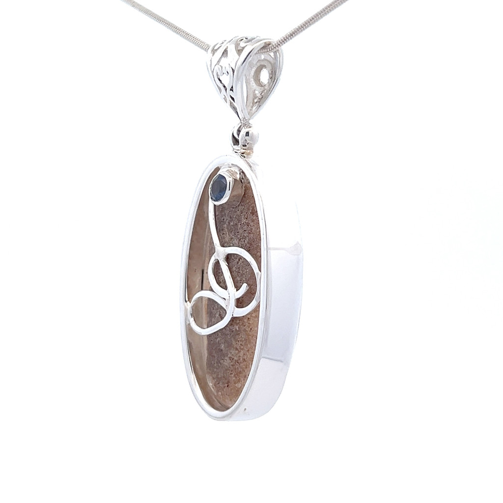 Lodolite Quartz Pendant Necklace (FA1031)