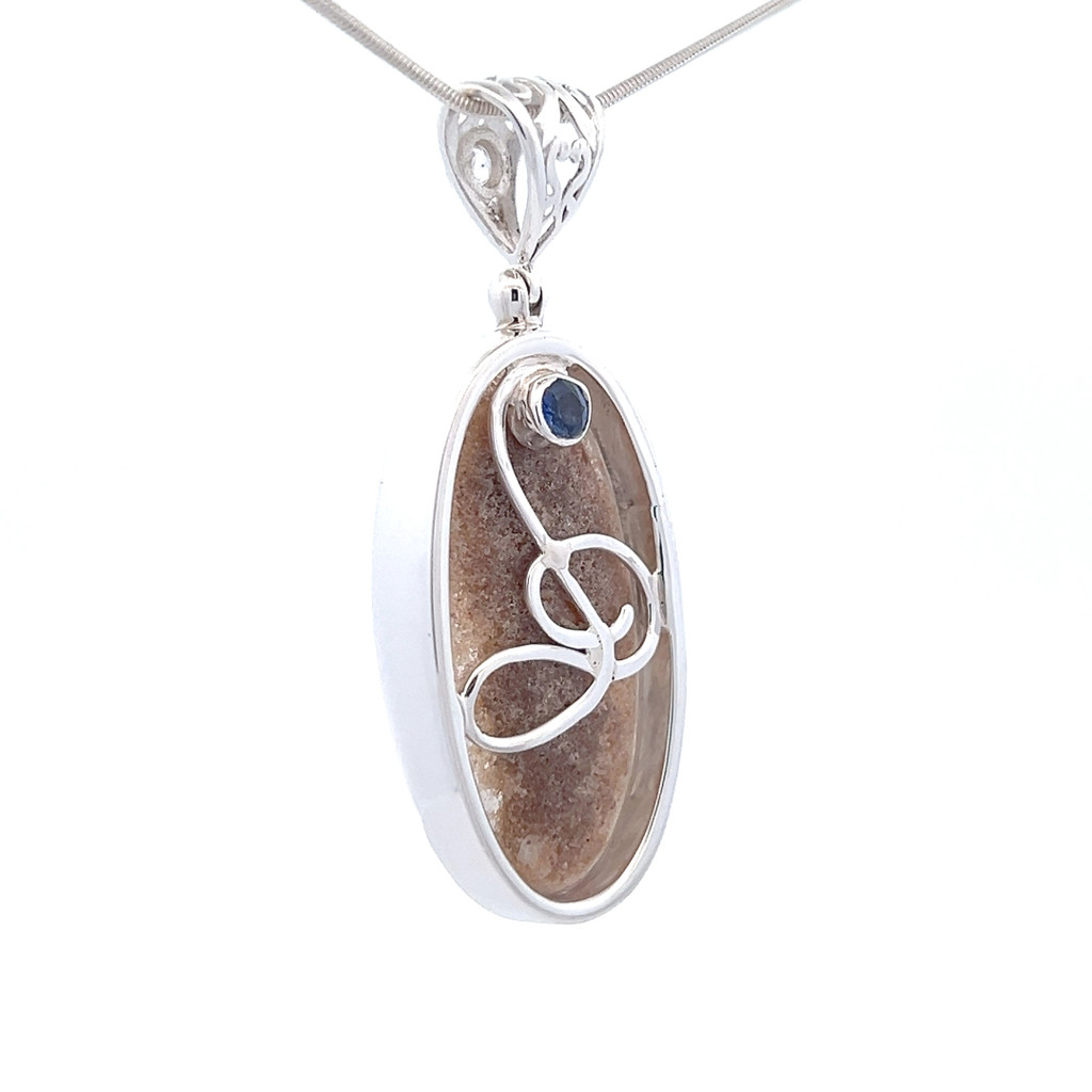 Lodolite Quartz Pendant Necklace (FA1031)