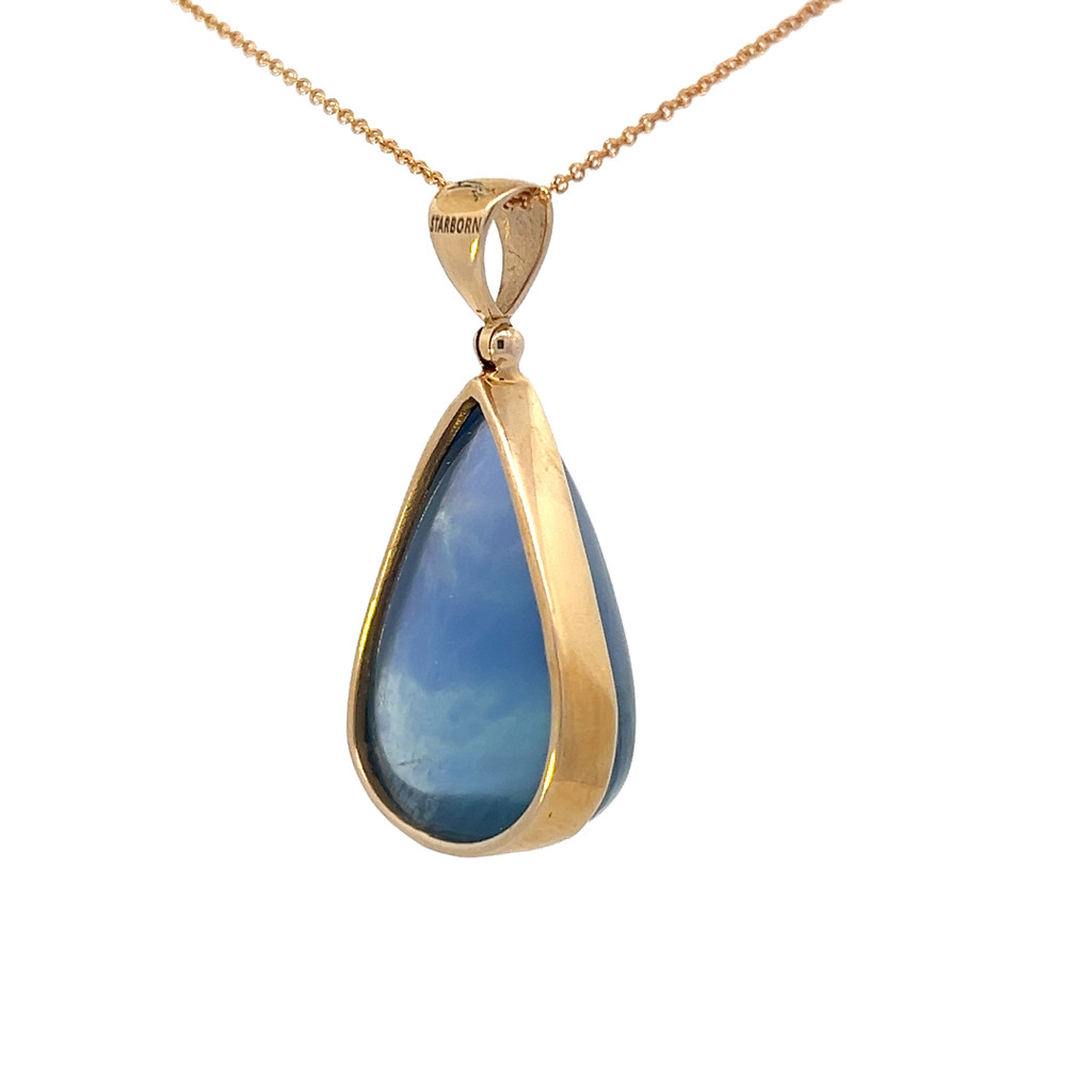 Fluorite Crystal Pendant Necklace (SB3412)