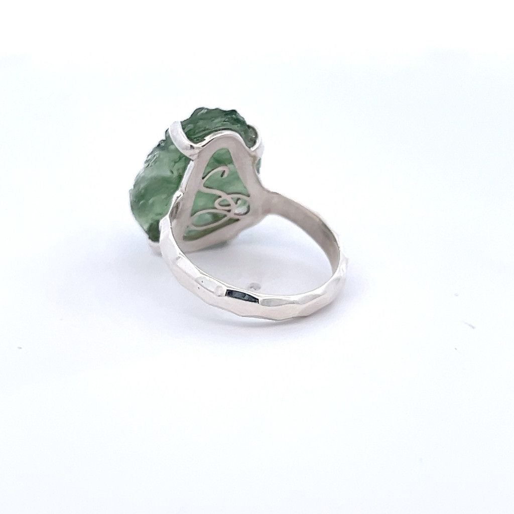 Moldavite Crystal Ring (R1021)