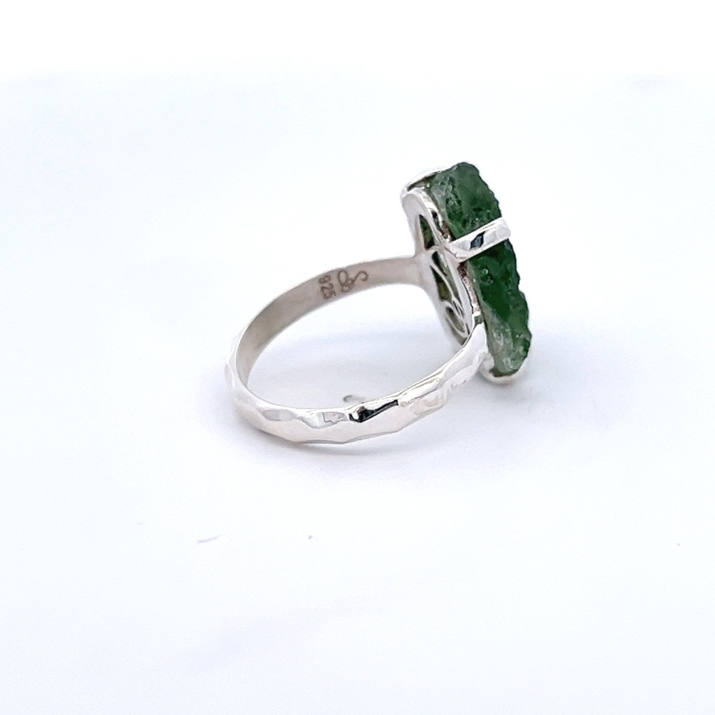 Moldavite Crystal Ring (R1021)