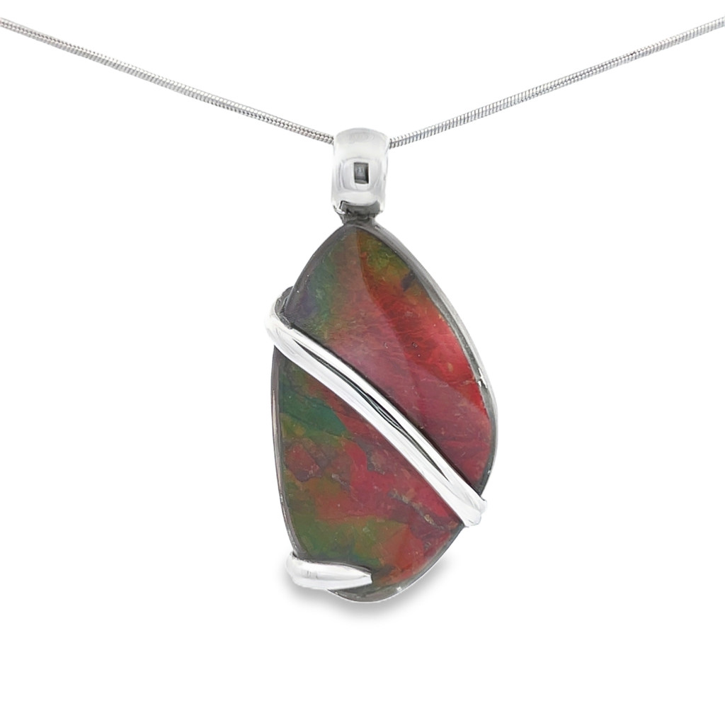 Ammolite Pendant Necklace (SE1209)