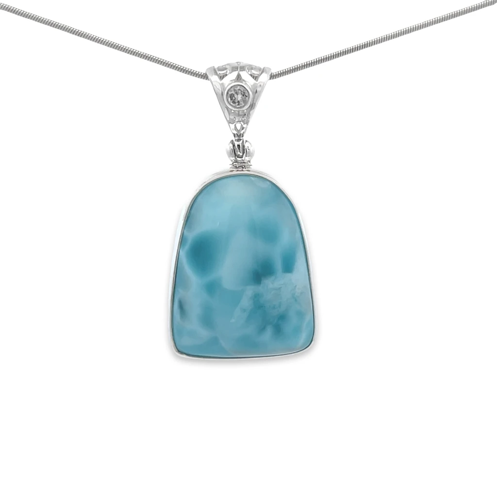Larimar Pendant Necklace (FA1039)