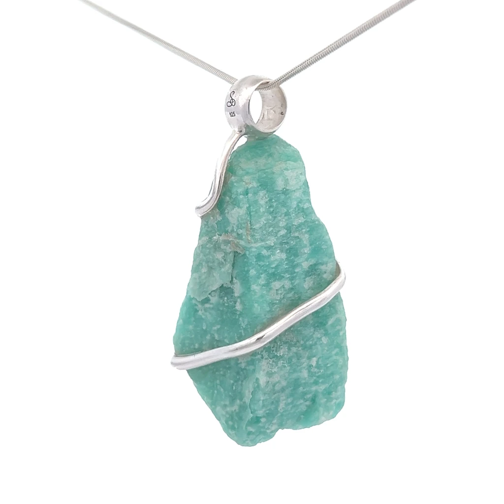 Amazonite Pendant Necklace (AE1120)