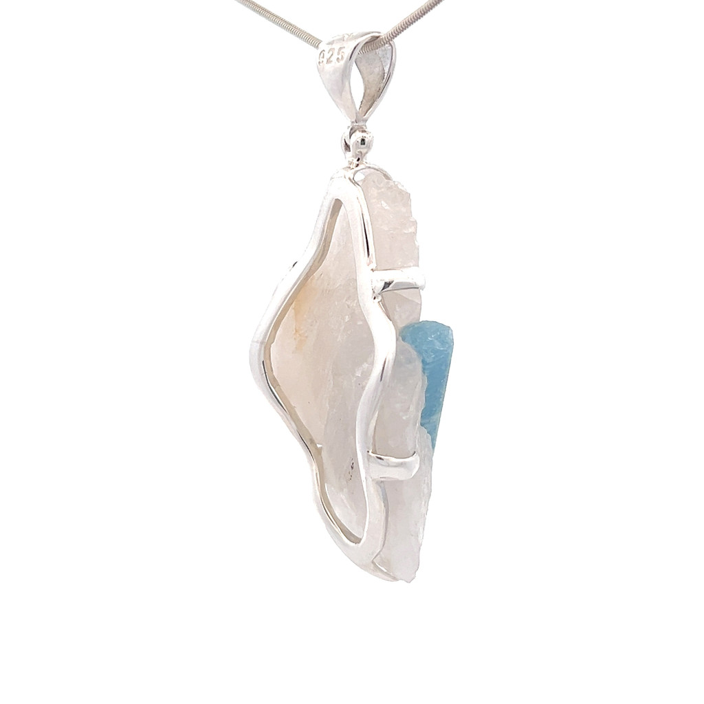 Aquamarine in Matrix Pendant (SB3438)