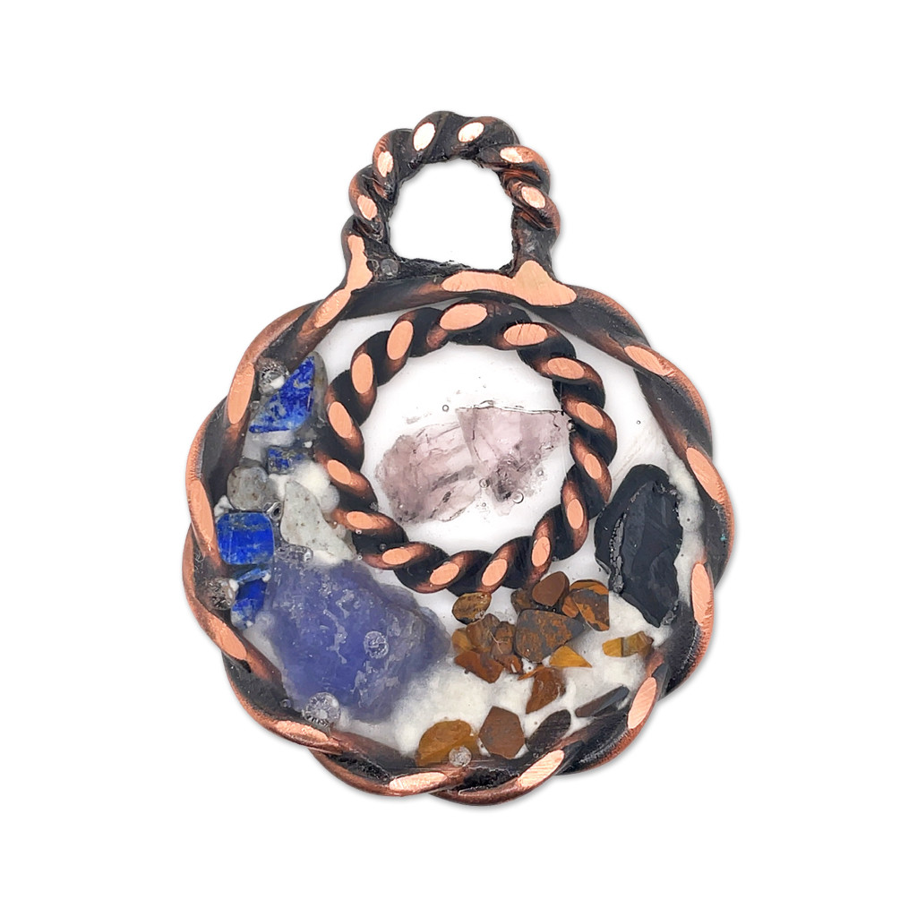 Archangel Metatron Copper Tensor Healing Pendant