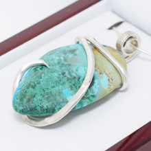 Moroccan Chrysocolla Pendant (M1317)