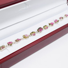 Watermelon Tourmaline Bracelet (SB1954)