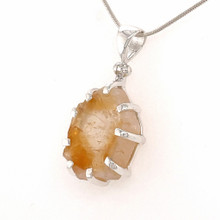 Sliced Citrine Crystal Pendant (SB2215)