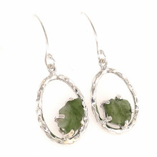 Moldavite Drop Earrings (EA1012)