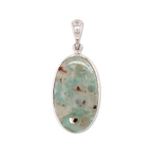 Aqua Colored Chrysoprase Pendant (SB1813)