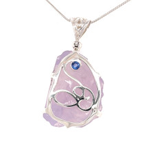 Moon Amethyst Pendant Necklace (AE1121)