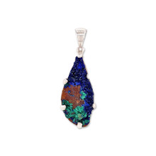 Azurite Malachite Pendant Necklace (FA1146)