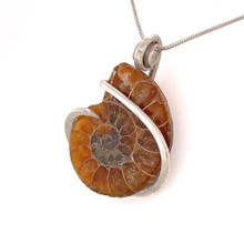 Ammonite Pendant Necklace (M1140)