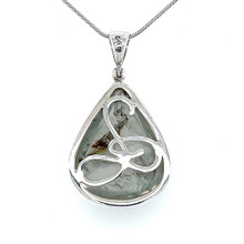 Actinolite In Quartz Pendant Necklace (FA1154)