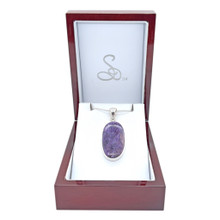 Charoite Pendant Necklace (AE1003)