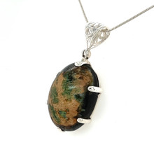 Fossil Palmwood Pendant Necklace (AE1180)