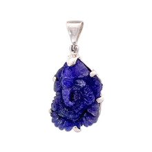 Carved Ganesh Tanzanite Pendant (SB2624)