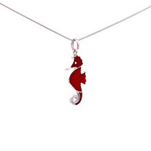 Red Coral Pendant Necklace (SB2635)