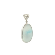 Blue Aragonite Pendant Necklace (AE1107)