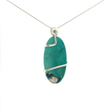 Chrysocolla Pendant Necklace (FA1044)