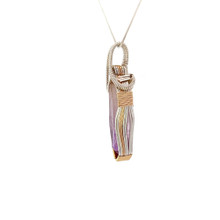 Amethyst Crystal Pendant Necklace (VA1006)