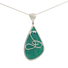 Amazonite Pendant Necklace (AE1198)