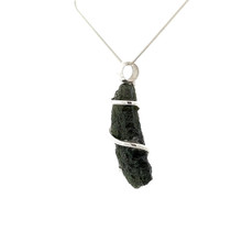 Moldavite Crystal Pendant Necklace (M1043)